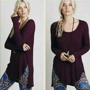 Free People Ventura Thermal in Dark Purple